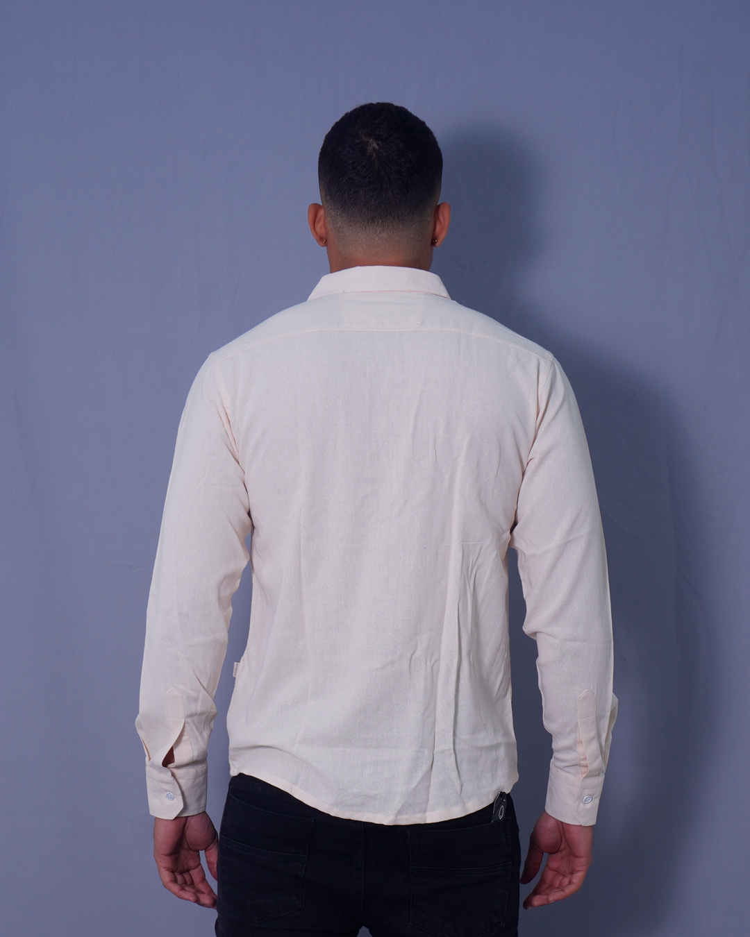 CAMISA REGULAR BEIGE X BOLSILLO