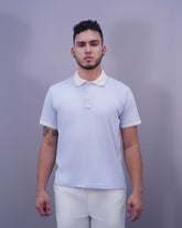 POLO CELESTE TEJIDO
