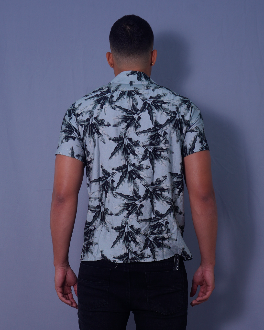 CAMISA RESORT SICILIA ESTAMPADO HOJAS