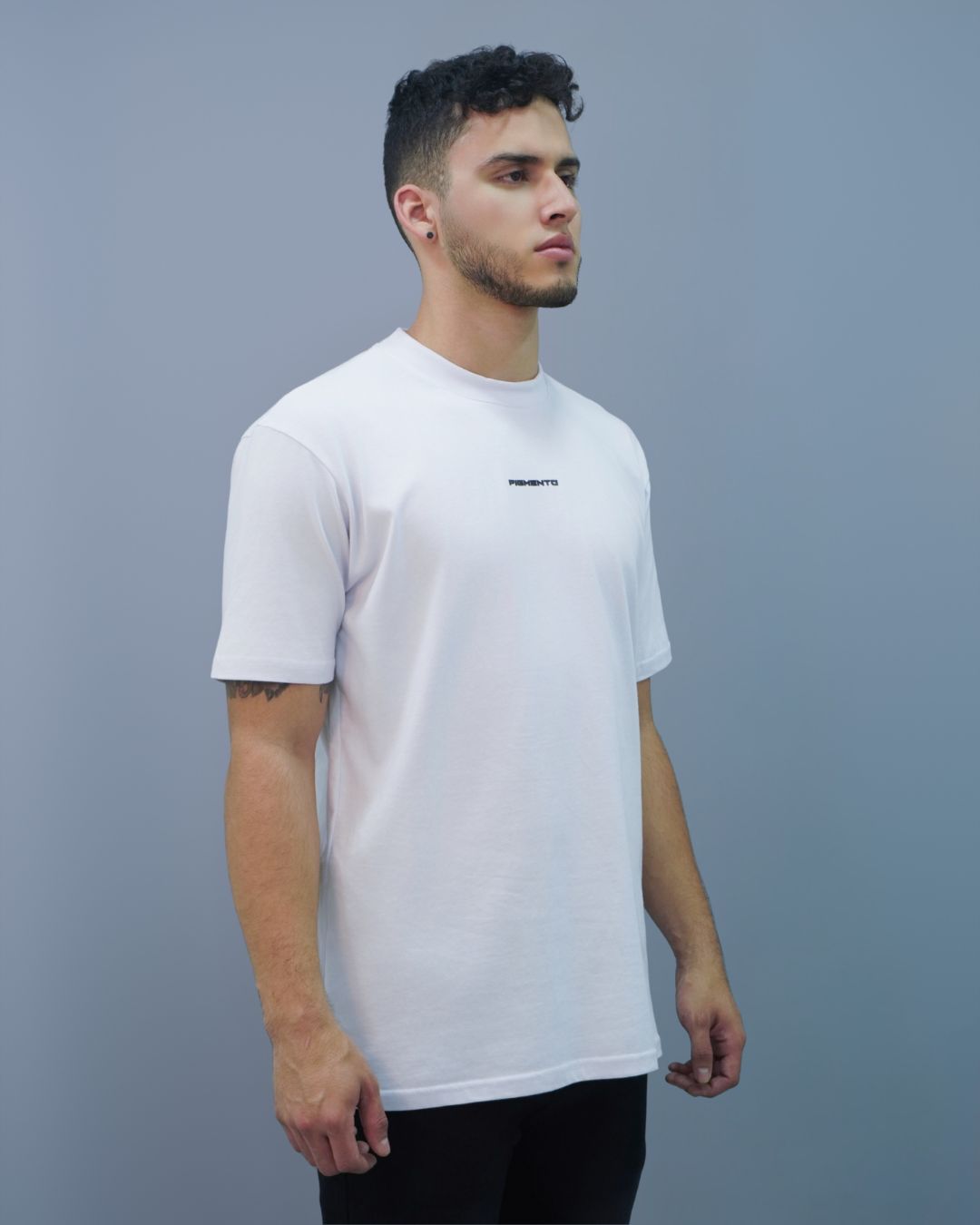 T-SHIRT BLANCO PIGMENTO X APLIQUE PVC