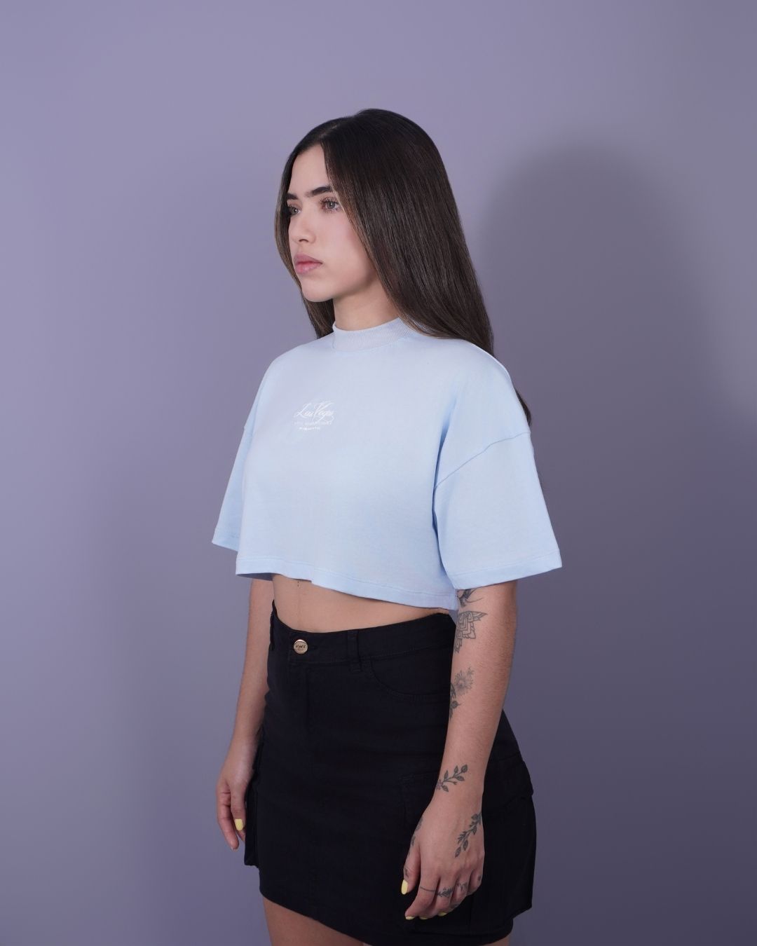 T-SHIRT CROPED CELESTE LAS VEGAS