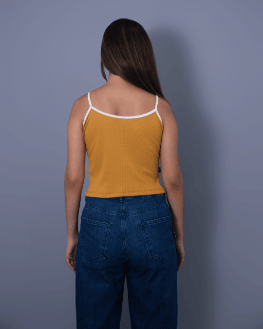 CROP TIRAS AMARILLA PIGMENTO