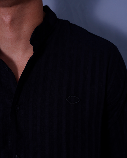 CAMISA REGULAR CUELLO NERU NEGRO