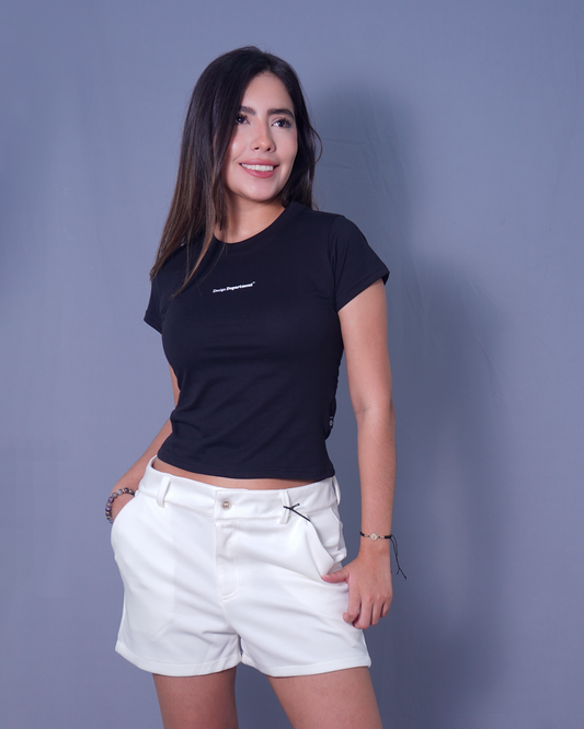 T-SHIRT BABY TEE NEGRO