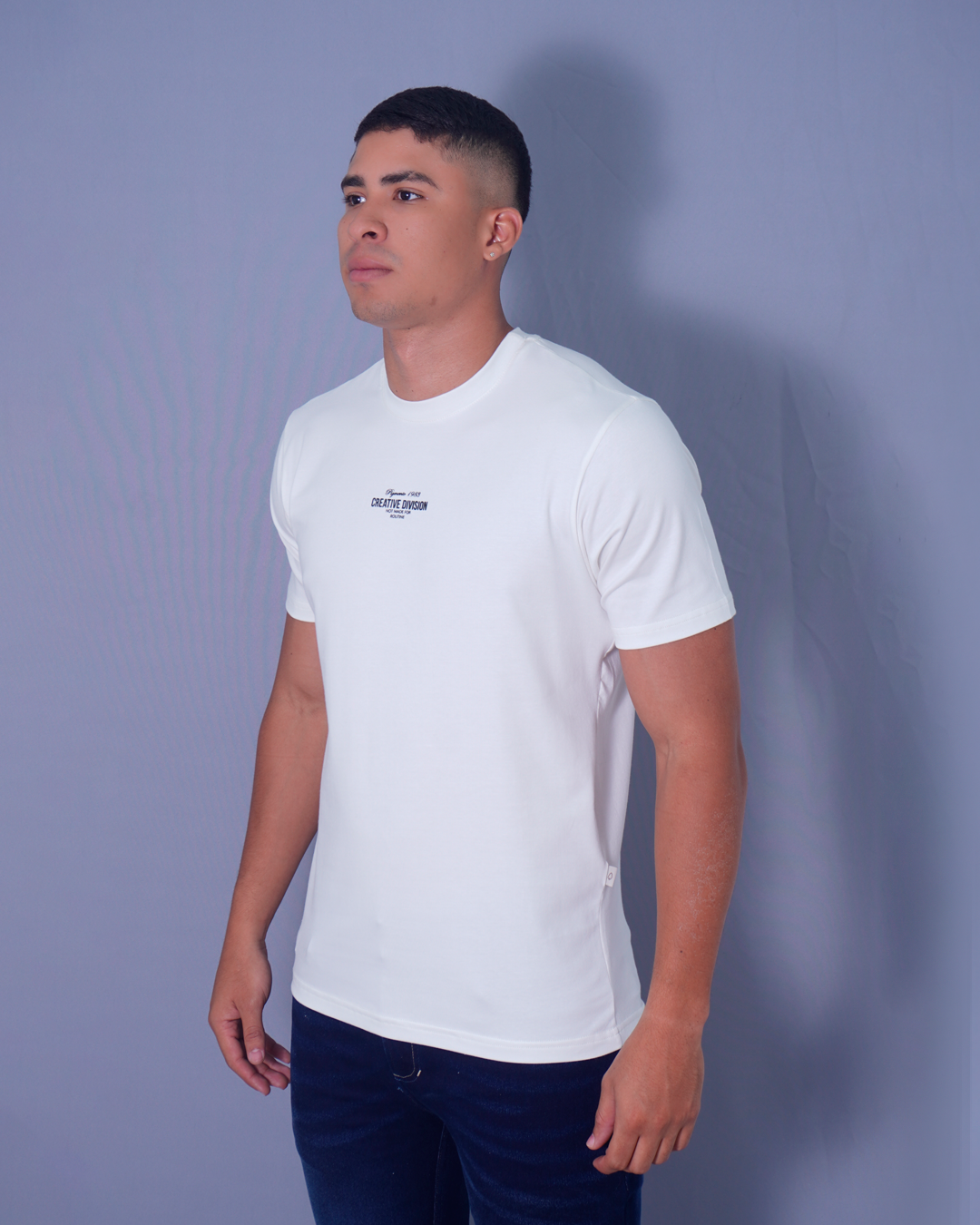 T-SHIRT SLIM BLANCO