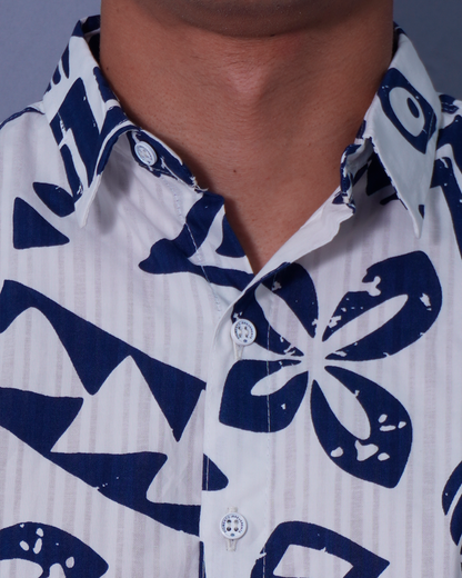 CAMISA TROPICAL AZUL
