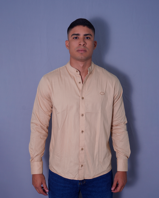 CAMISA REGULAR CUELLO NERU CAQUI