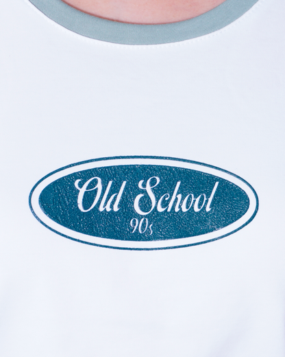 T-SHIRT COORD BLANCO CON VERDE