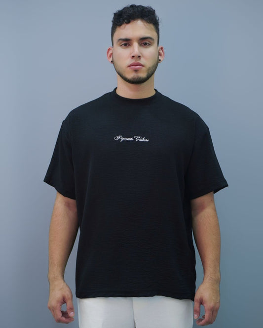 T-SHIRT NEGRA PIGMENTO CULTURE BORDADO