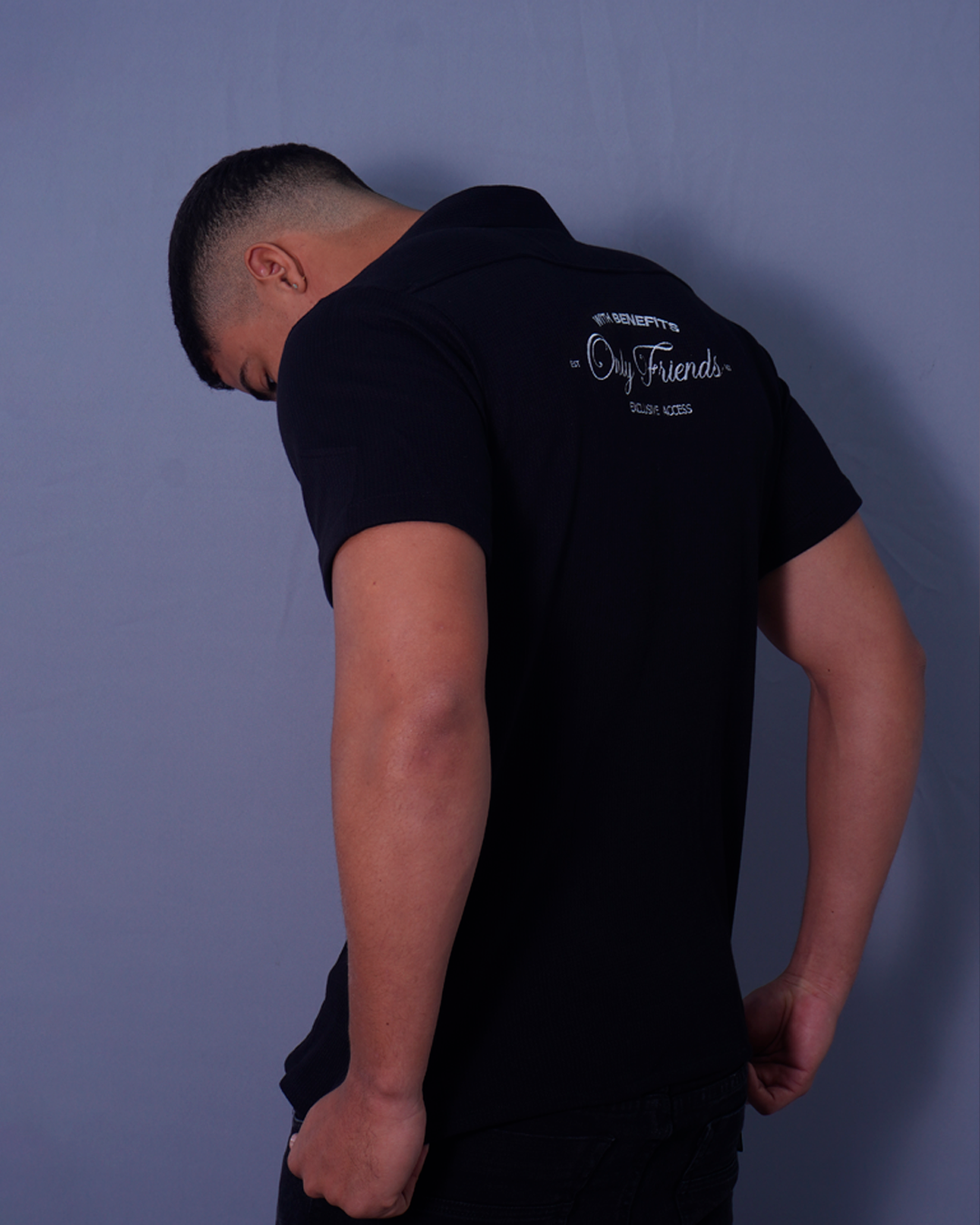 CAMISA RESORT NEGRO ESTAMPADO