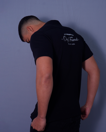 CAMISA RESORT NEGRO ESTAMPADO