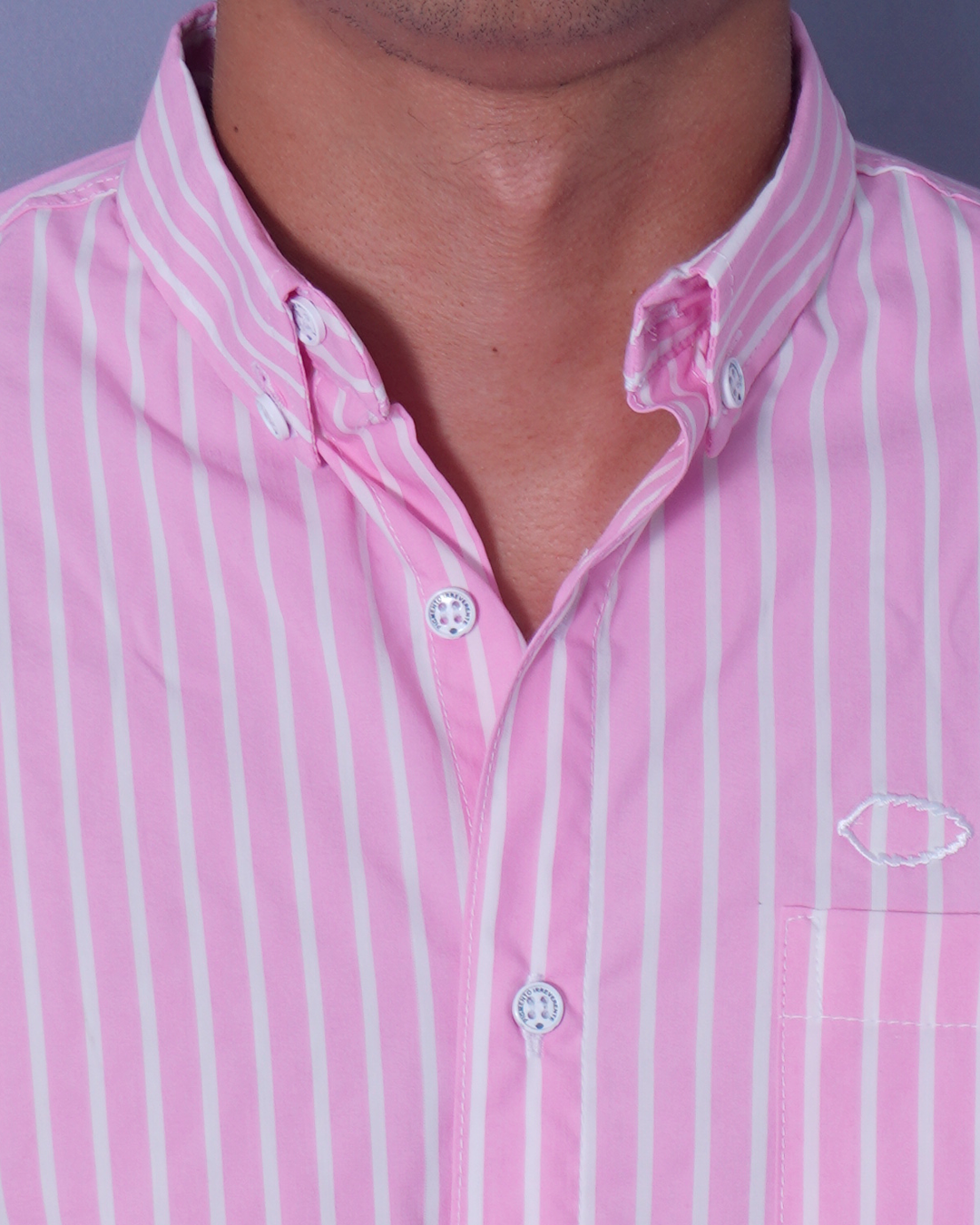 CAMISA REGULAR RAYAS ROSADO BUTTOND
