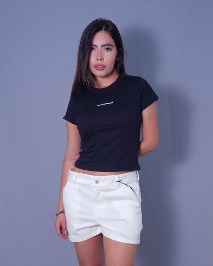 T-SHIRT BABY TEE NEGRO