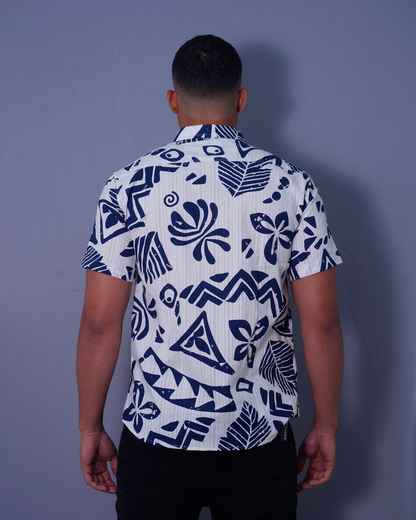 CAMISA TROPICAL AZUL