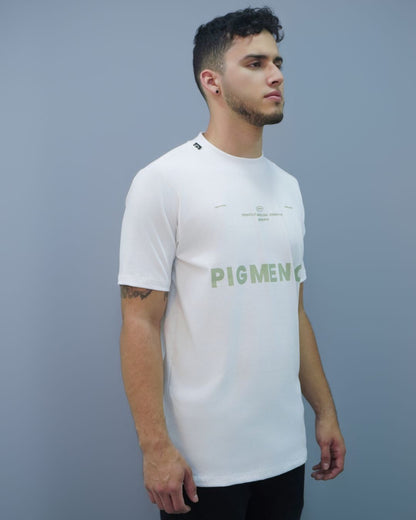 T-SHIRT BLANCA PIGMENTO