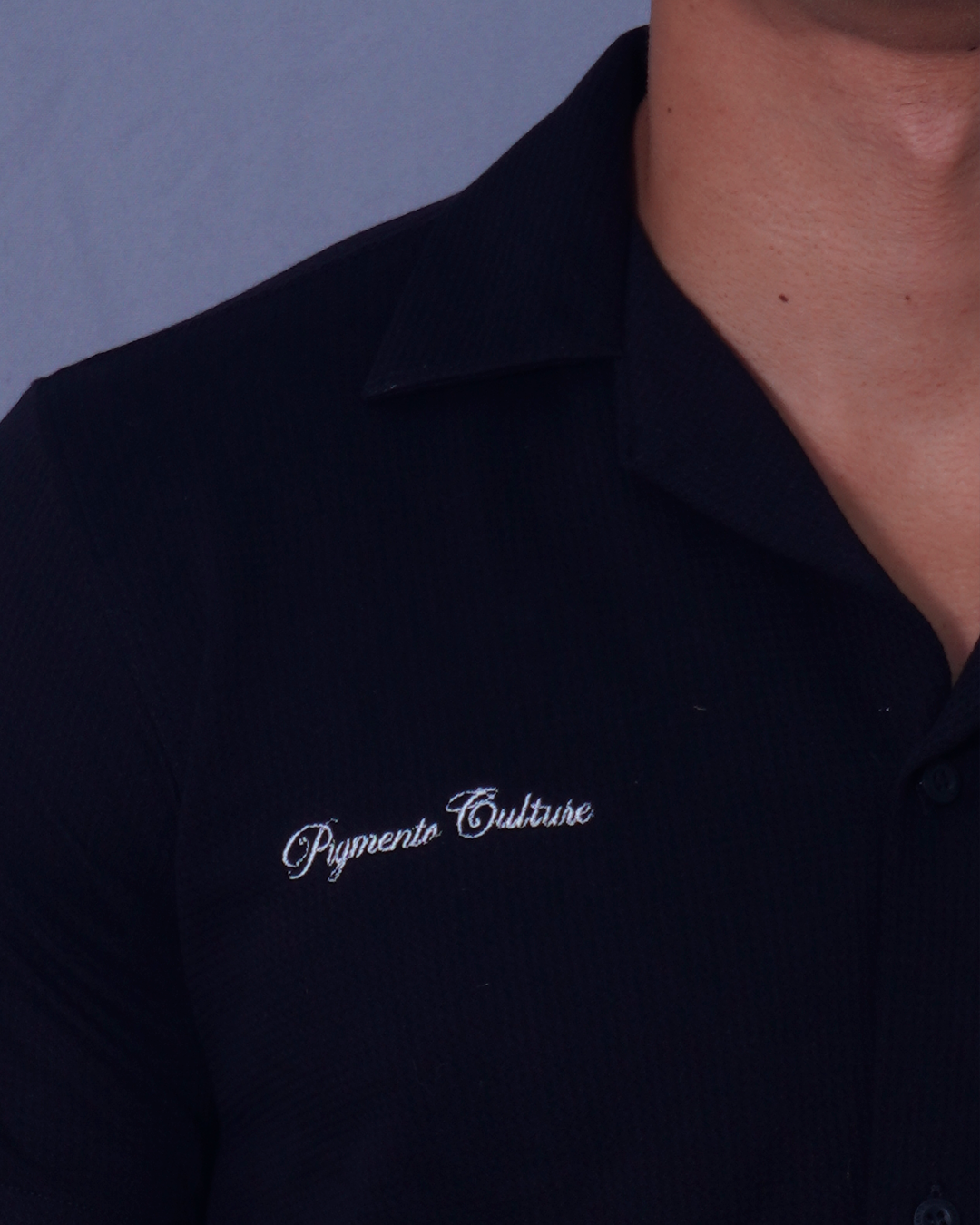 CAMISA RESORT NEGRO ESTAMPADO