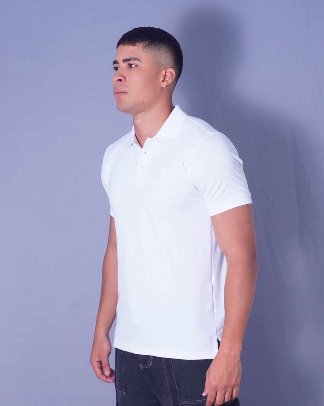POLO BLANCO ENCAJONADO CLASICO
