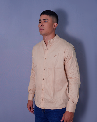 CAMISA REGULAR CUELLO NERU CAQUI