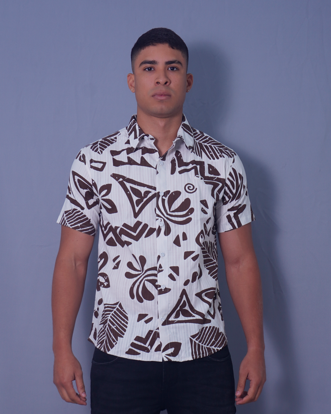 CAMISA TROPICAL CAFE