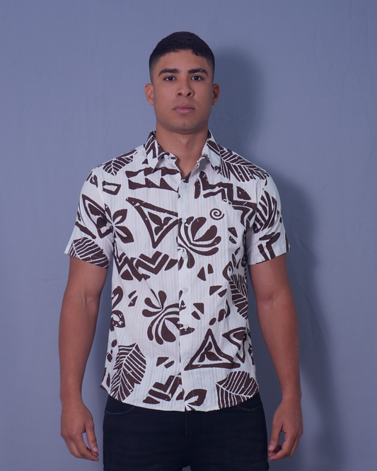 CAMISA TROPICAL CAFE