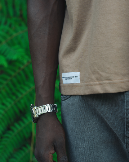 T-SHIRT OVERSIZE MOCCA BOTANICA PLANT