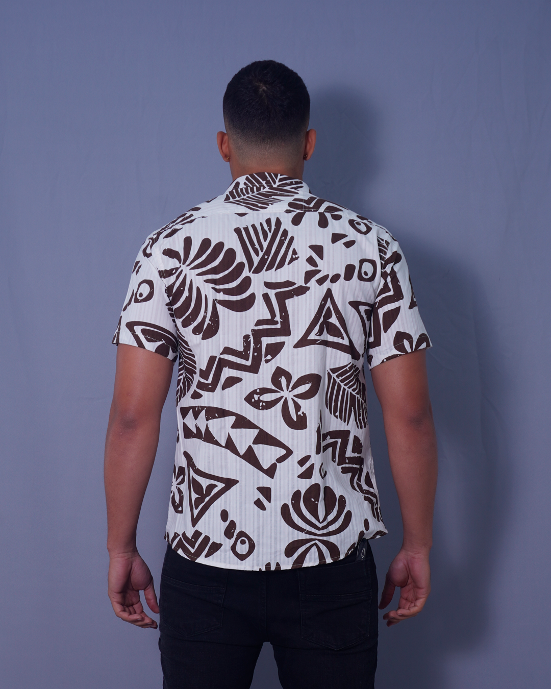 CAMISA TROPICAL CAFE