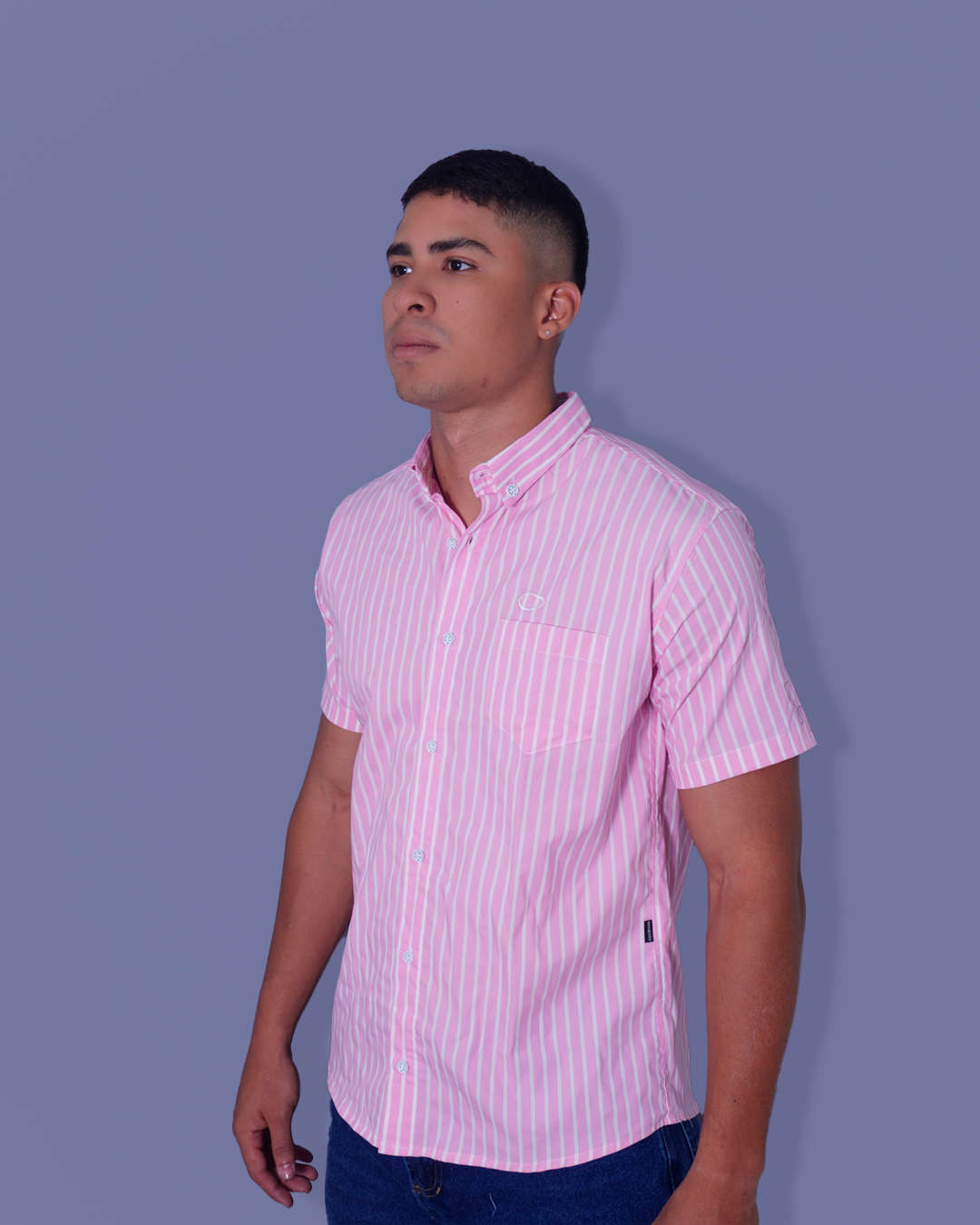 CAMISA REGULAR RAYAS ROSADO BUTTOND