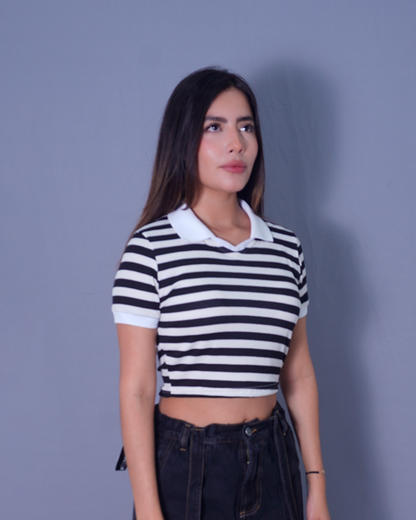 POLO DAMA SLIM CUELLO V