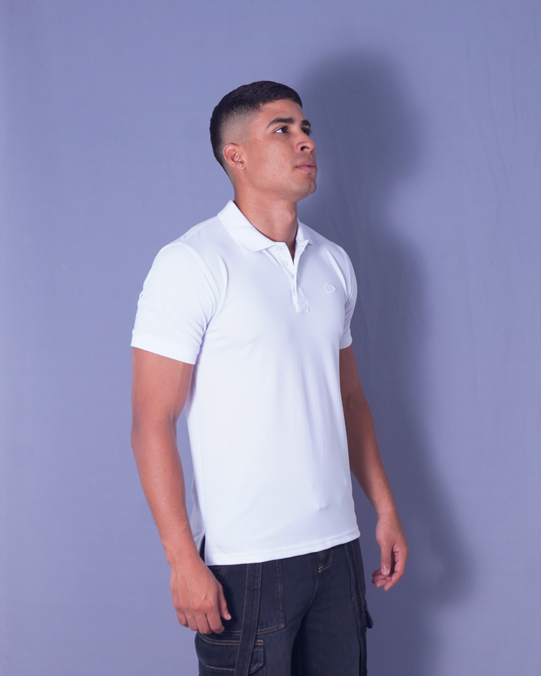 POLO BLANCO ENCAJONADO CLASICO