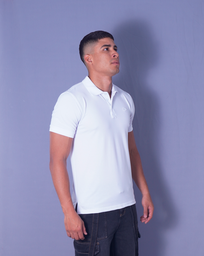 POLO BLANCO ENCAJONADO CLASICO