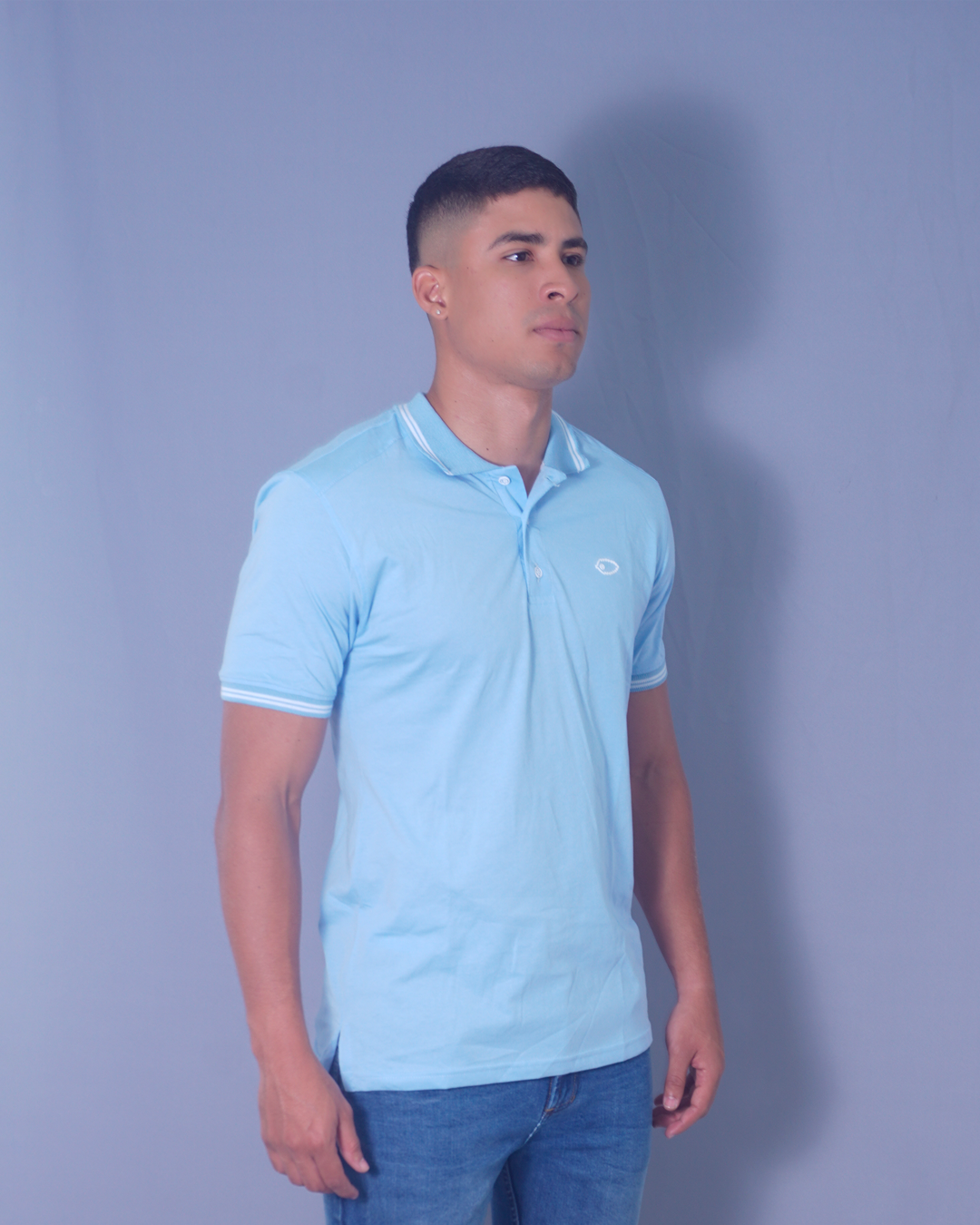 POLO REGULAR CELESTE