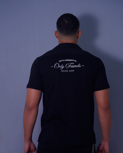 CAMISA RESORT NEGRO ESTAMPADO