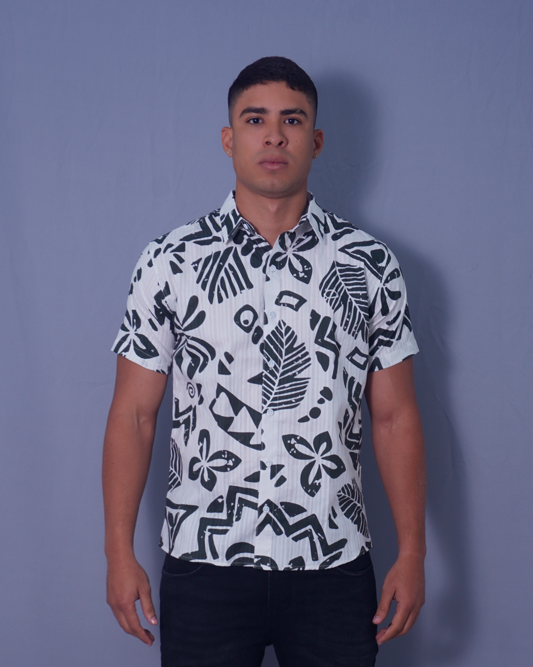 CAMISA TROPICAL VERDE