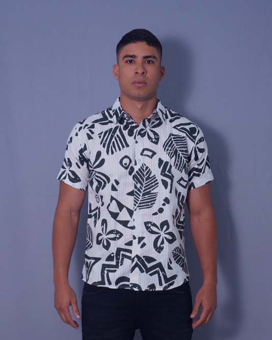CAMISA TROPICAL VERDE