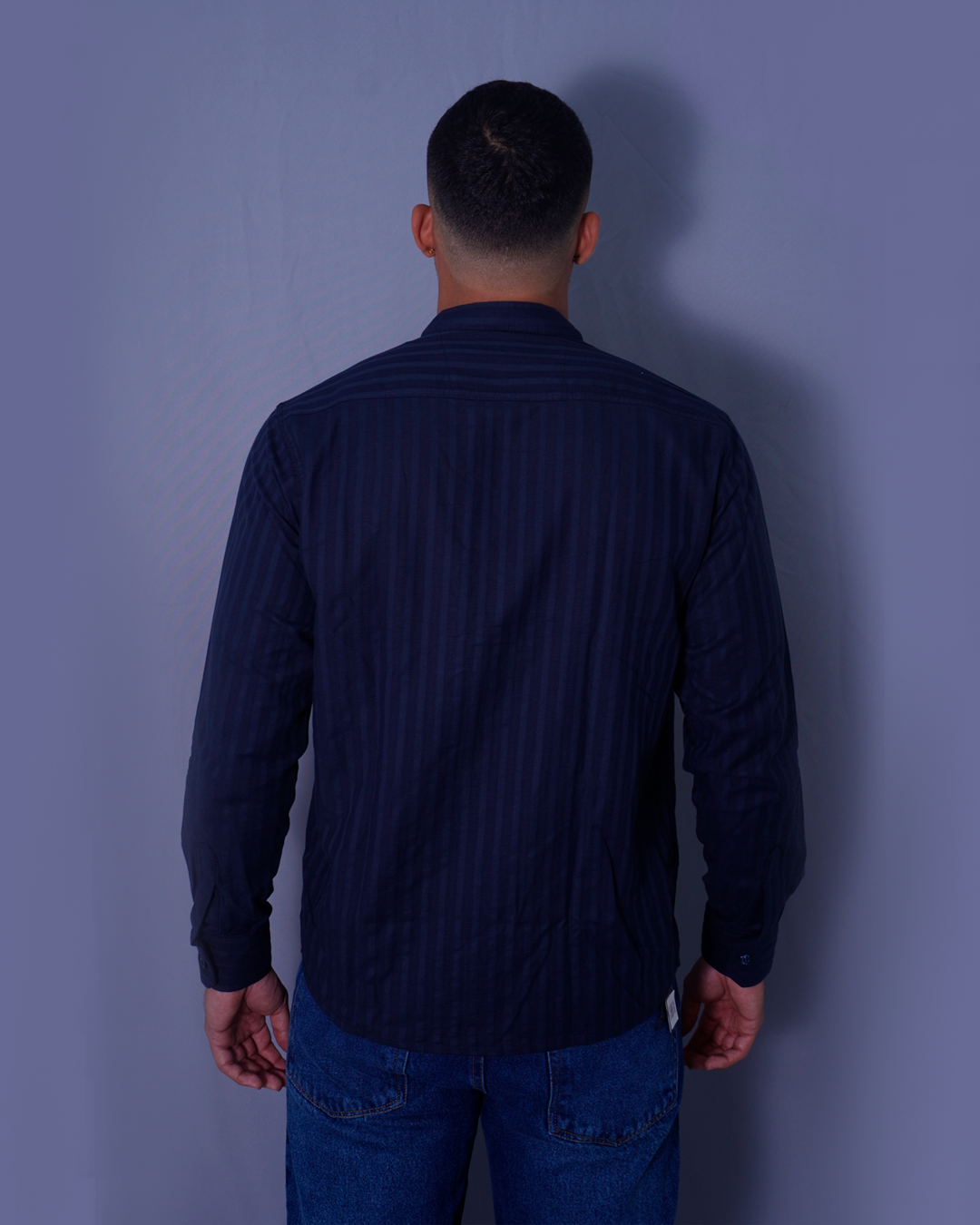 CAMISA AZUL OSCURO NERU