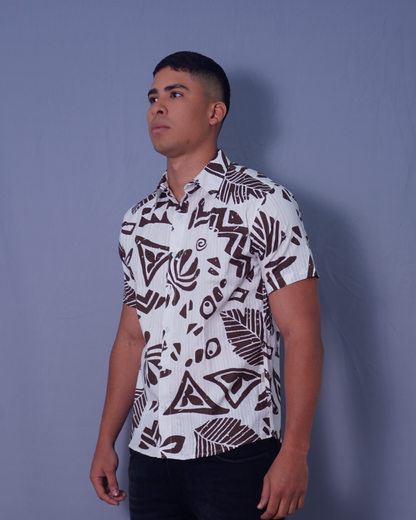 CAMISA TROPICAL CAFE