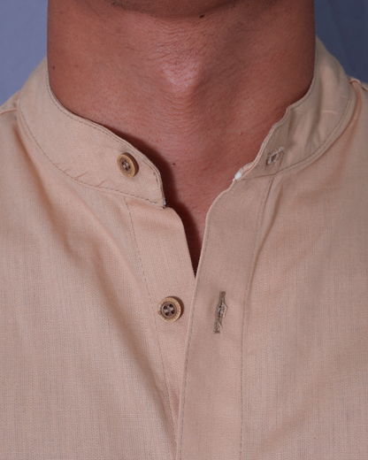 CAMISA REGULAR CUELLO NERU CAQUI