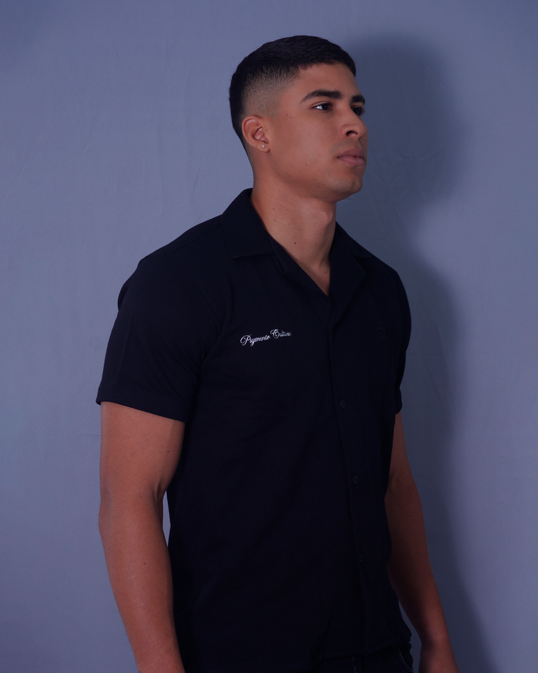 CAMISA RESORT NEGRO ESTAMPADO