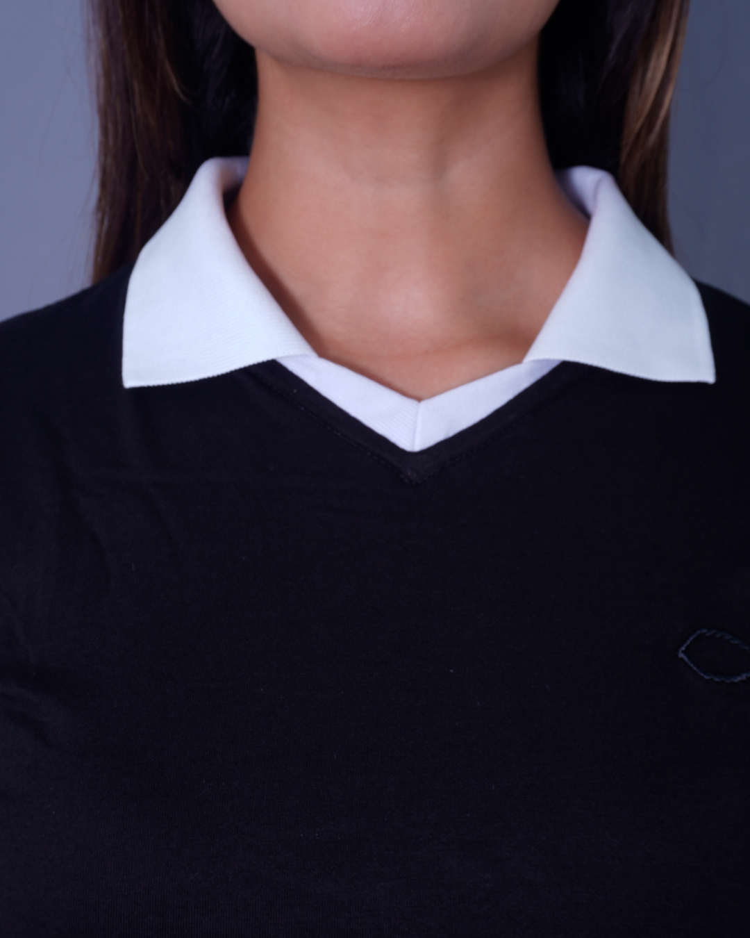 POLO SLIM NEGRO X TEJIDOS