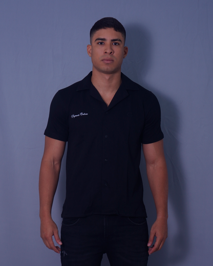 CAMISA RESORT NEGRO ESTAMPADO