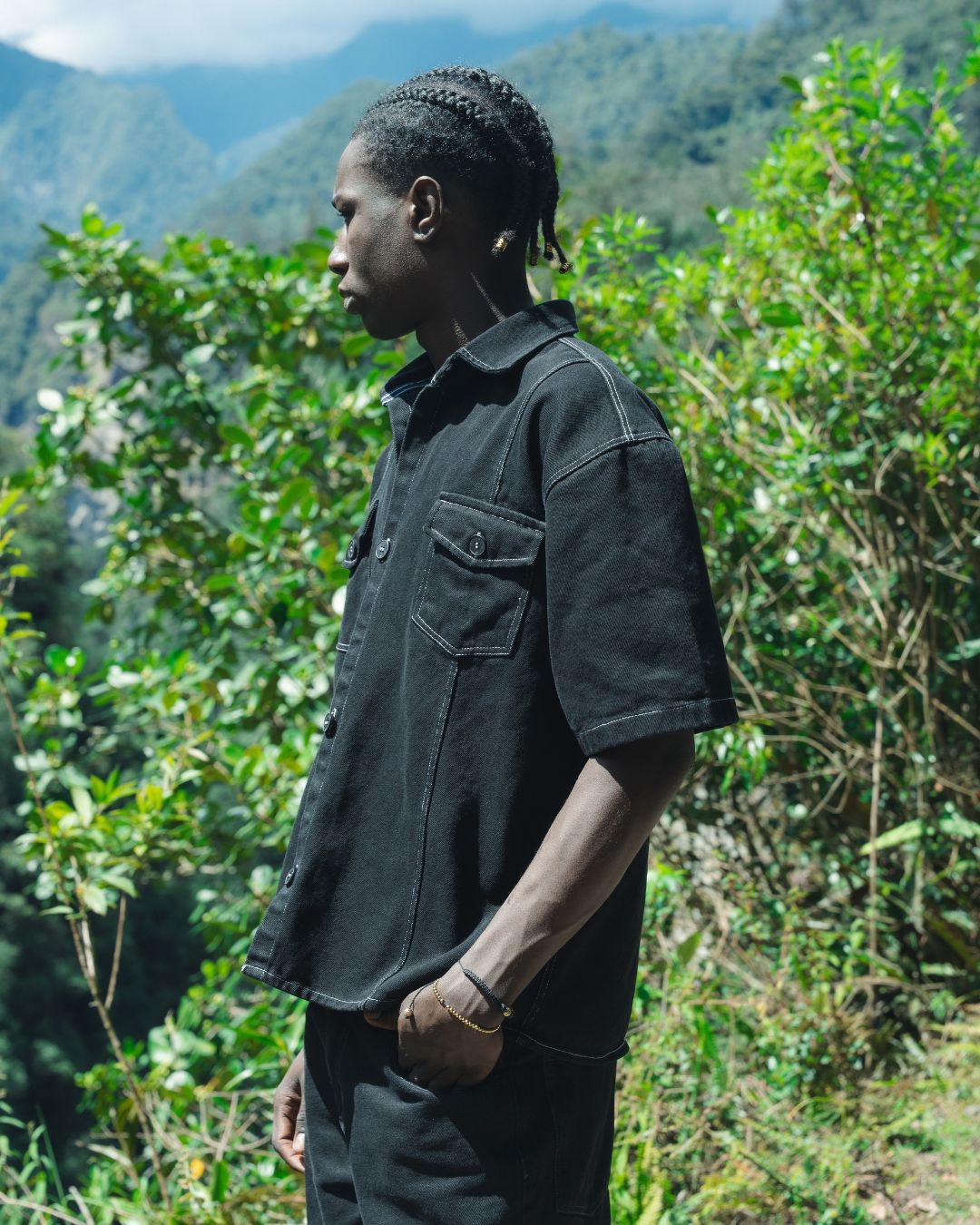 CAMISA BOXY TAP BLACK