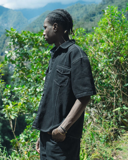 CAMISA BOXY TAP BLACK