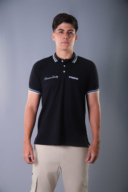 POLO NEGRO PREMIUM QUALITY