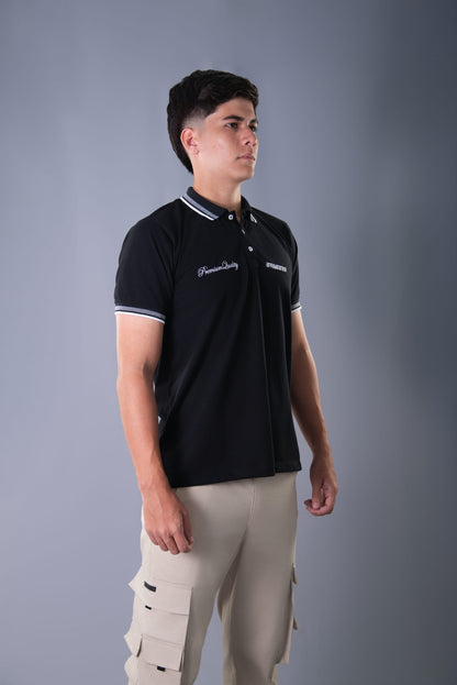 POLO NEGRO PREMIUM QUALITY