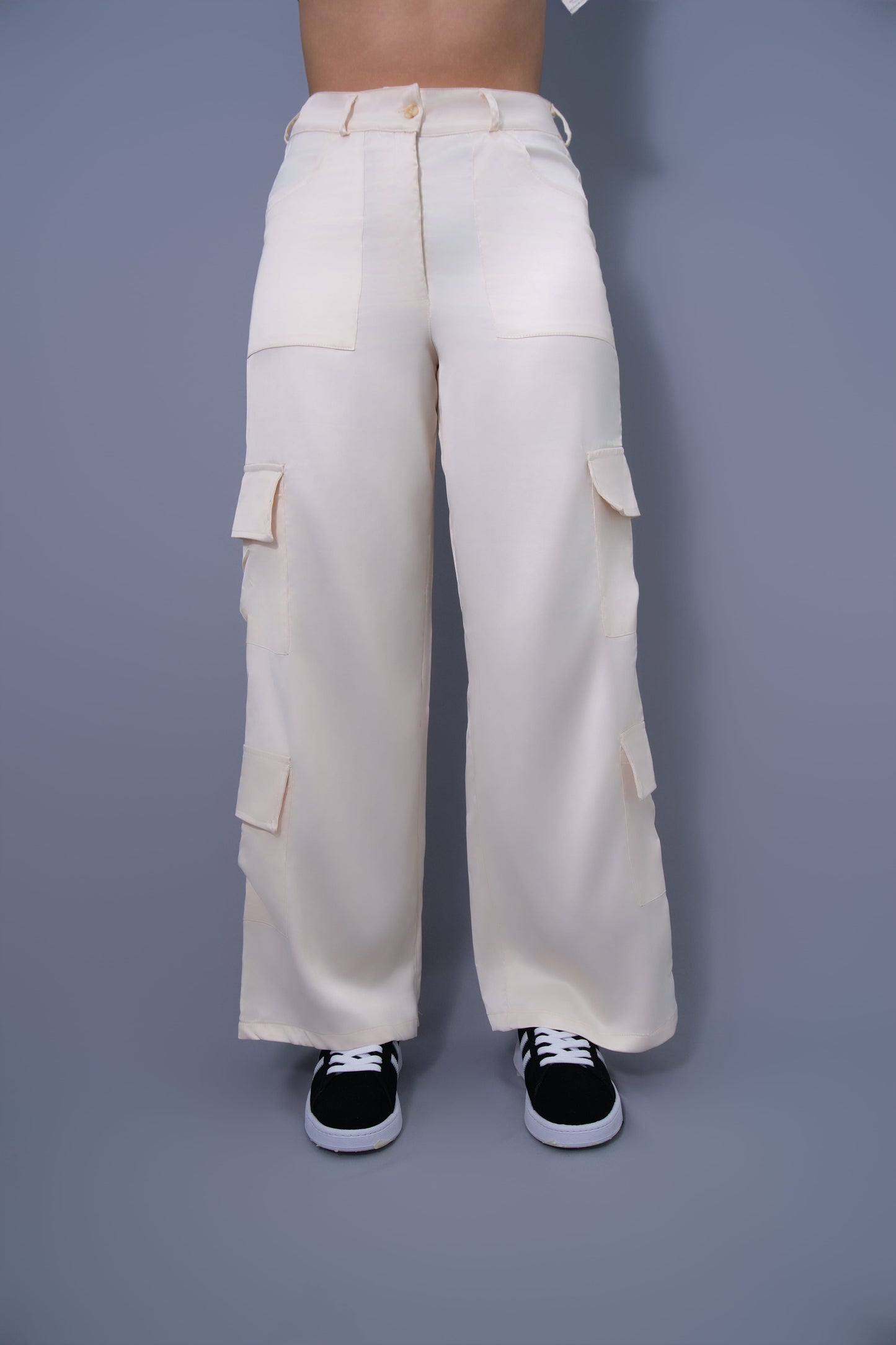 PANTALON SATINADO BEIGE