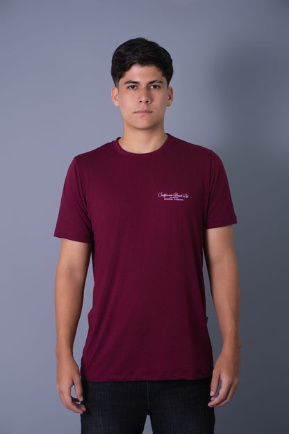 T-SHIRT VINO TINTO CALIFORNIA