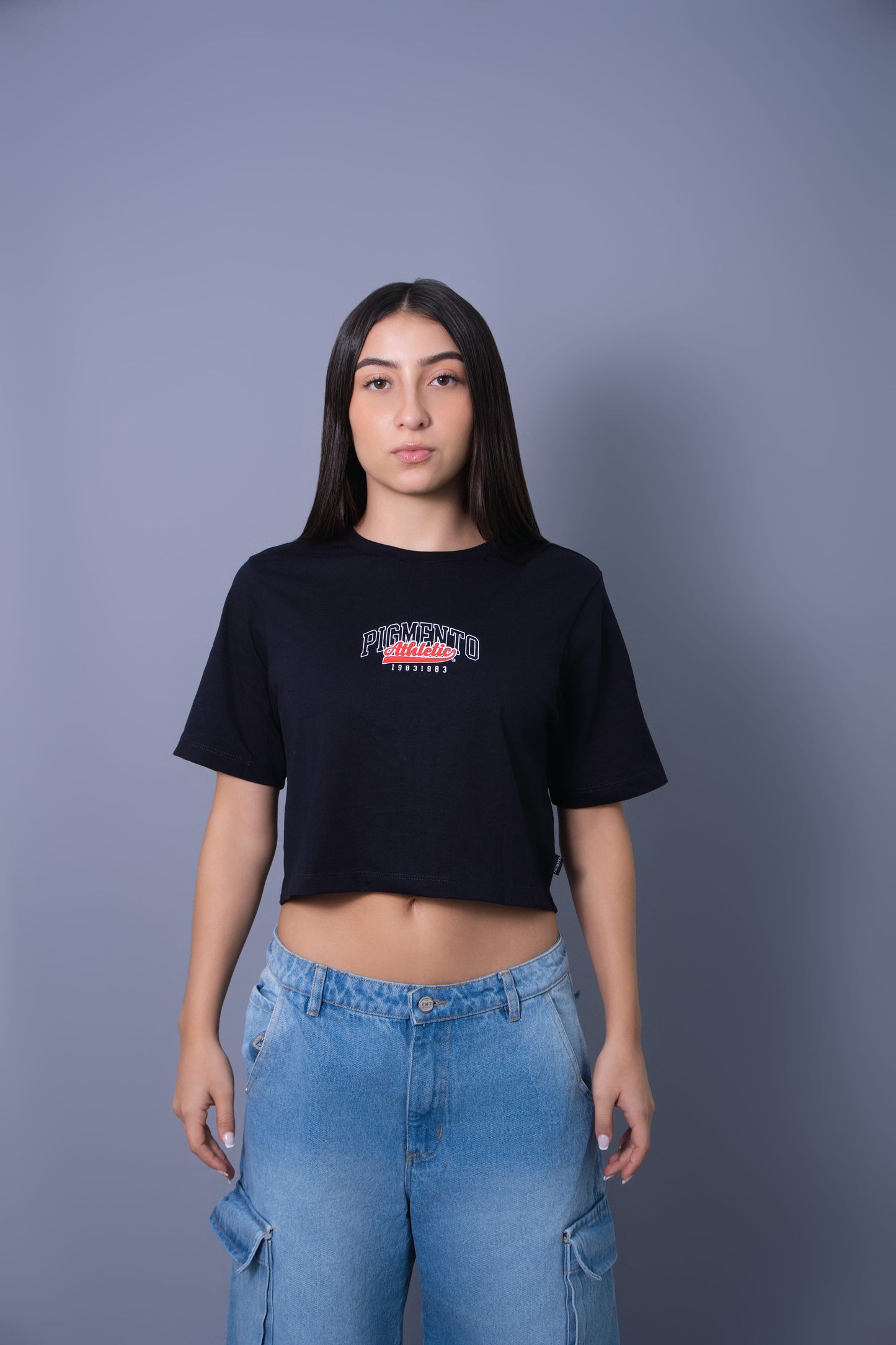 T-SHIRT CROP PIGMENTO ATHLETIC