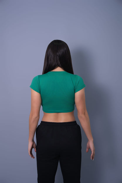 CROP TOP VERDE MYTOLOGICAL