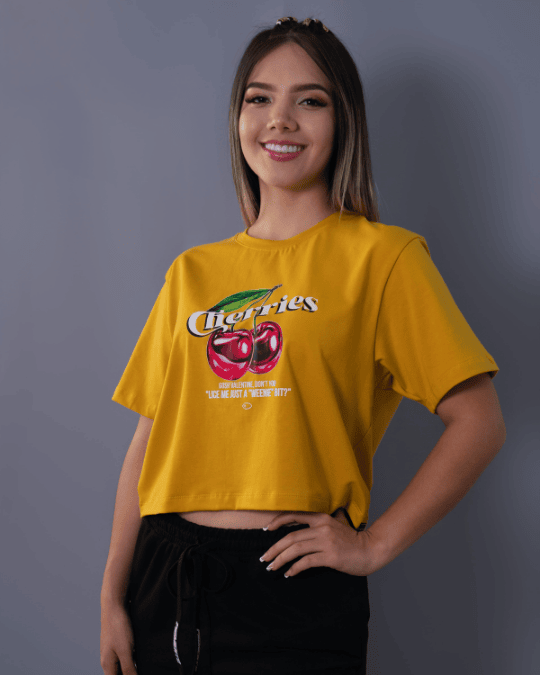 T-SHIRT CROP CHERRY