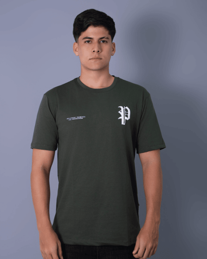 T-SHIRT VERDE CONCEPT PIGMENTO